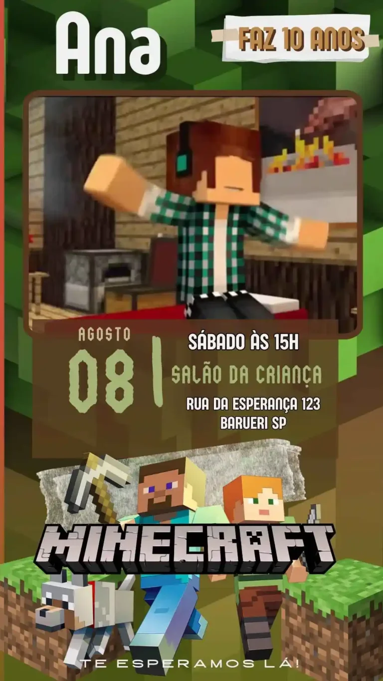 Convite Virtual Animado para Editar: 10 Modelos Digitais em Video