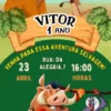 Convite de aniversario do Rei Leao editavel no Canva em formato de video animado.