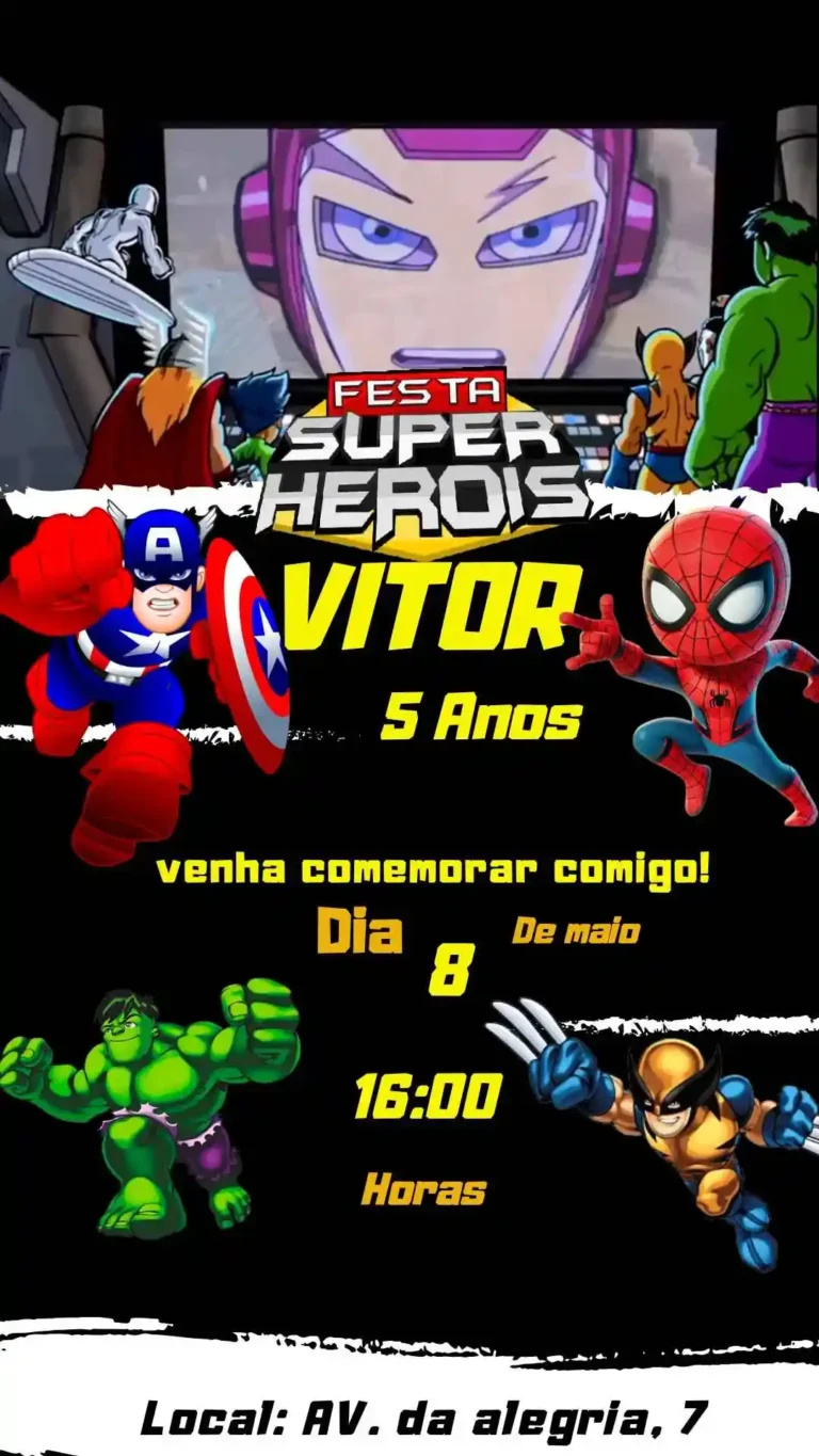 Convite Virtual Animado para Editar: 10 Modelos Digitais em Video
