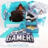 Kit de festa na caixa no tema video game em arquivo de corte para Silhouette Studio.